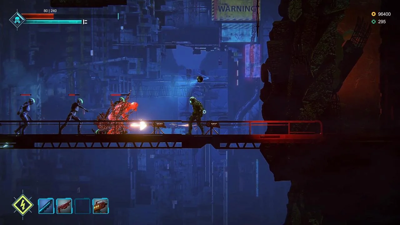 Dark Light neon underground monster hunting combat
