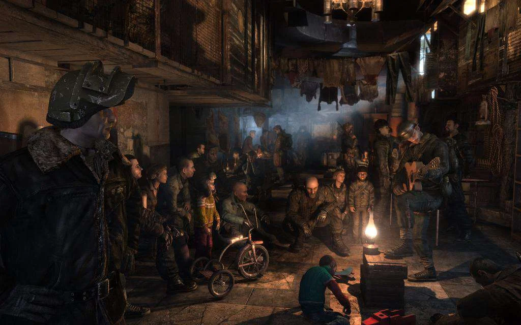 Metro 2033 gas mask on the poisoned surface