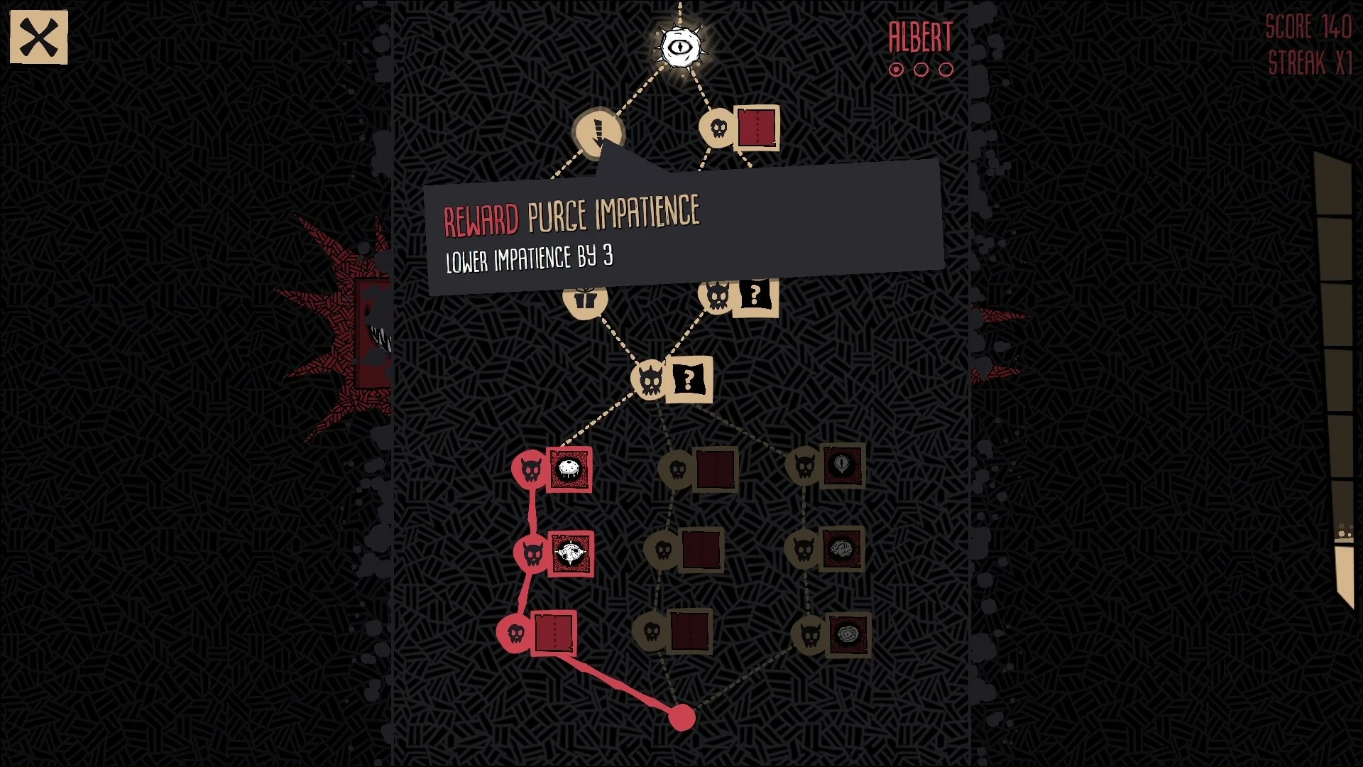 Bella Wants Blood bite-sized roguelike defense