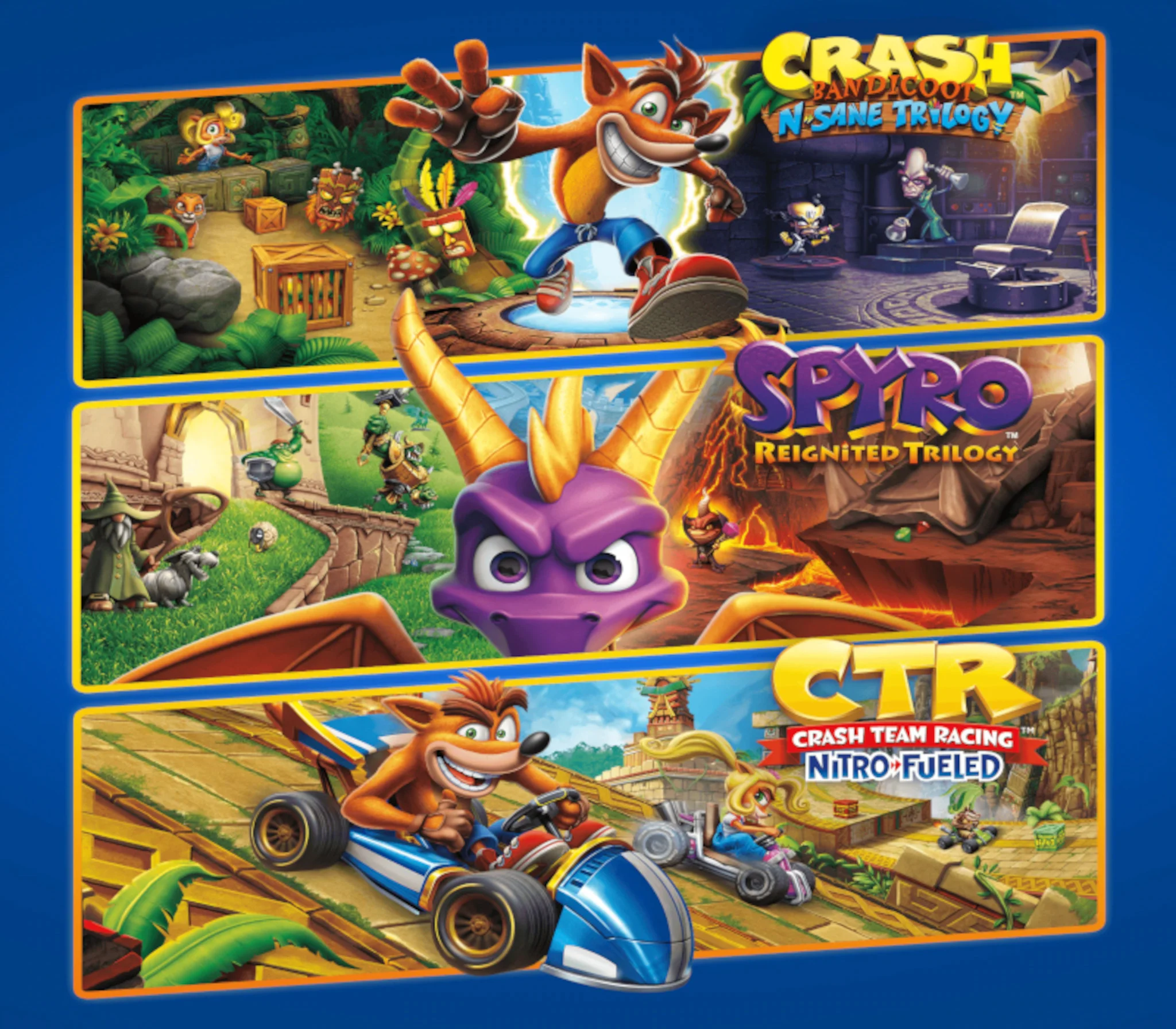 Crash Spyro Triple Play Australia Xbox cover