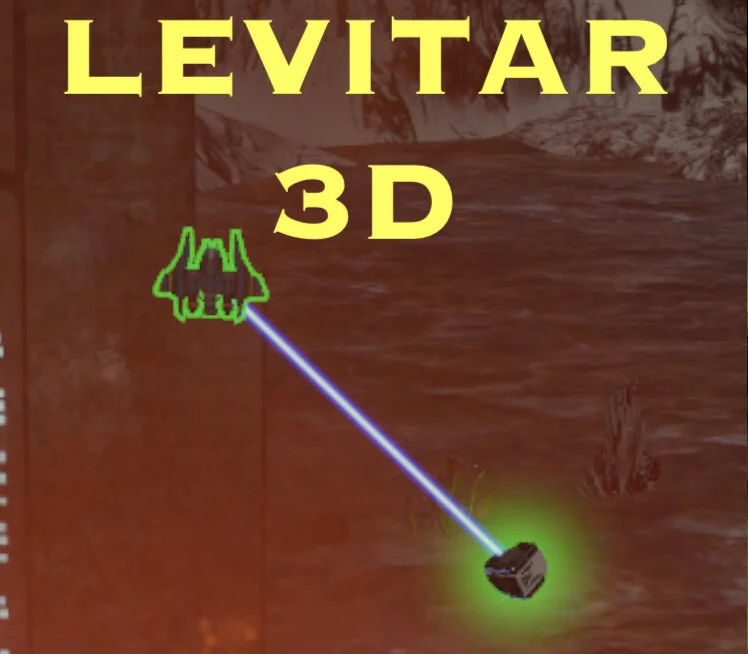 Levitar 3D Steam cover, gravity lander ship