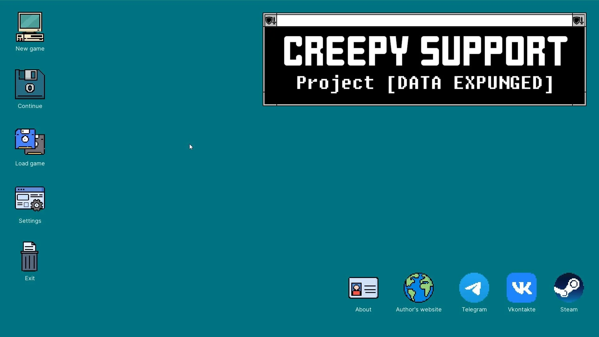 Creepy Support Global Steam key English Russian interface