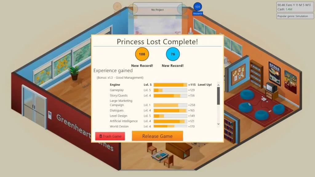 Game Dev Tycoon Steam global