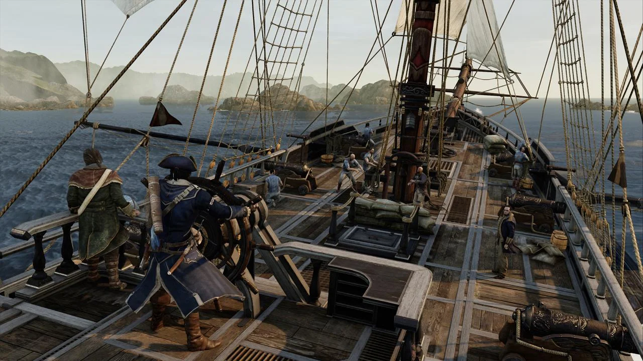 Assassin's Creed III Remastered Connor in colonial streets