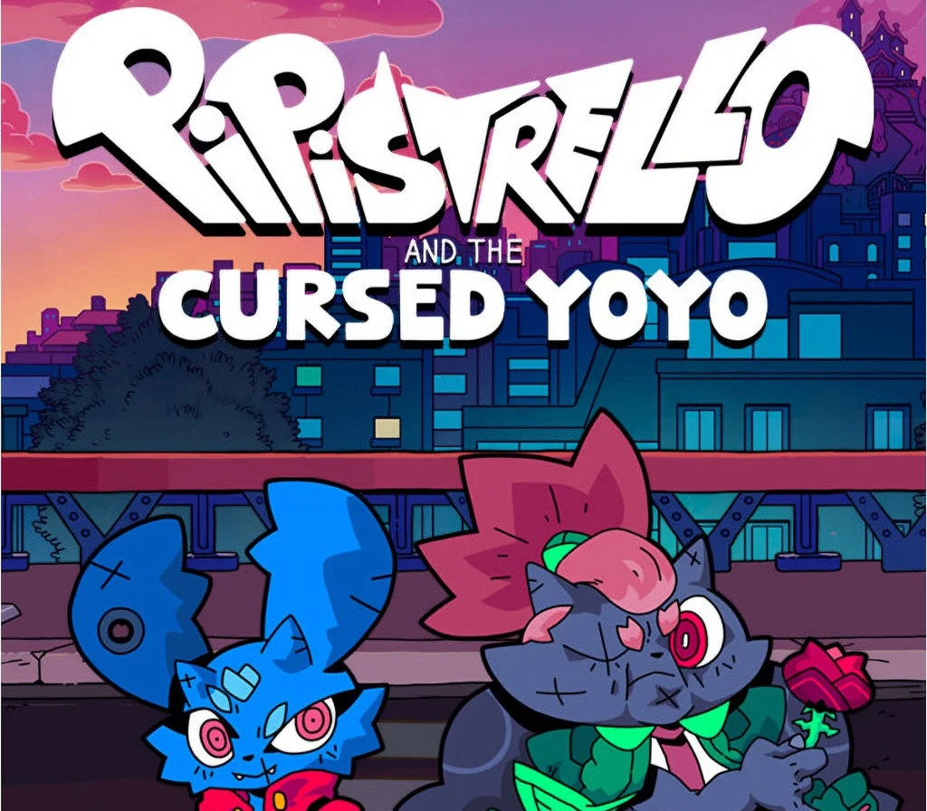 Pipistrello and the Cursed Yoyo cover with bat characters at dusk