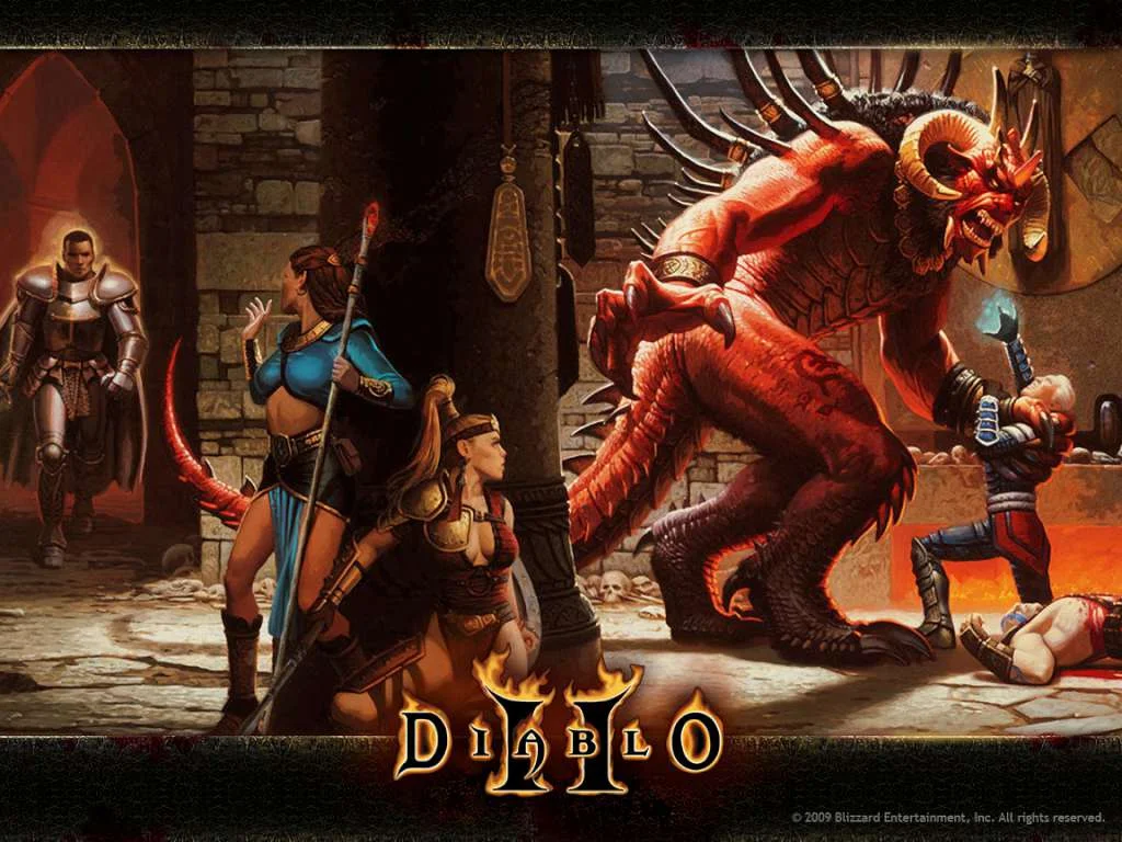 Diablo II Act V barbarian village Harrogath