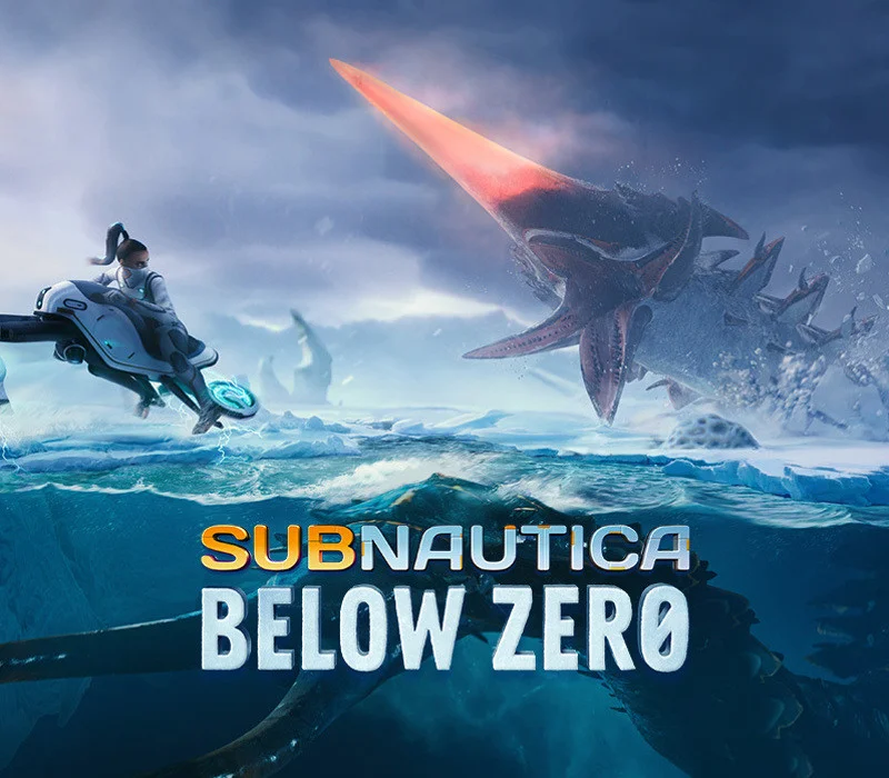 Subnautica Below Zero cover, arctic dive on Planet 4546B