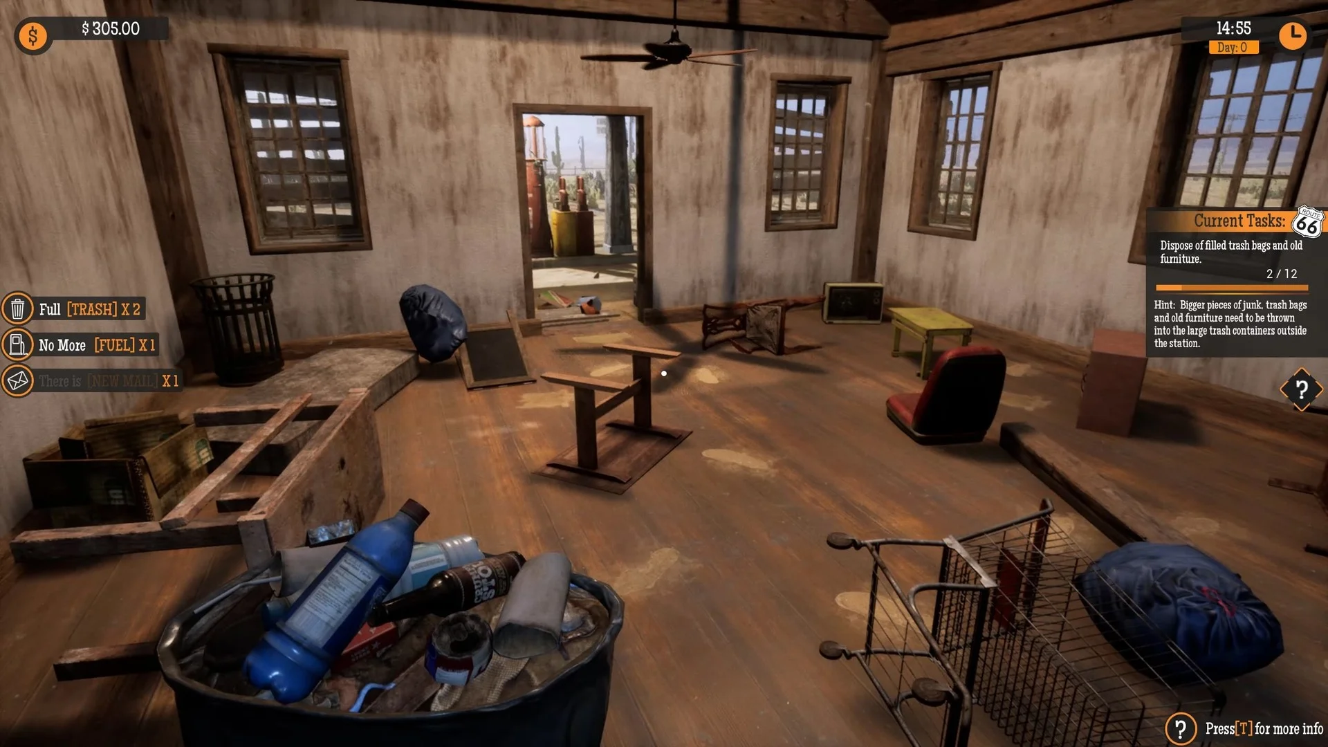 Gas Station Simulator warehouse stock and fuel orders
