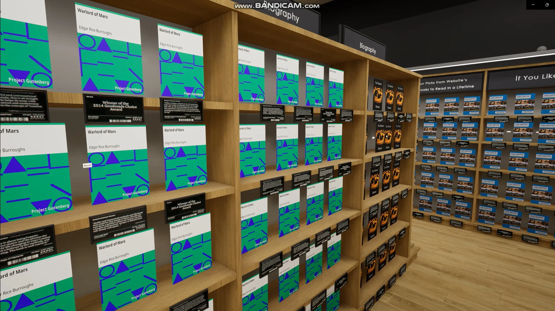 BookStore Simulator stocking shelves and prices