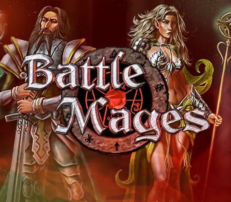 Battle Mages cover art, Targem Games classic RTS RPG fantasy