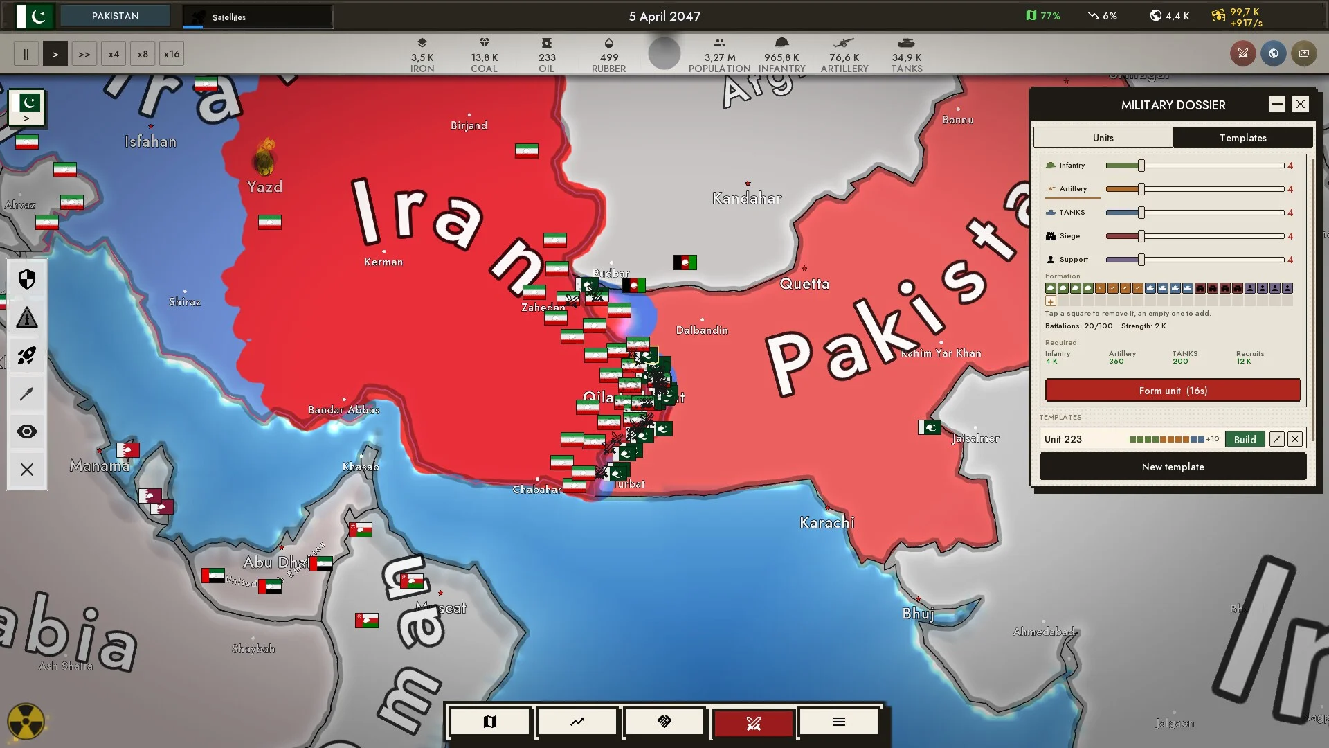 Age of Clicks infantry and missile armies