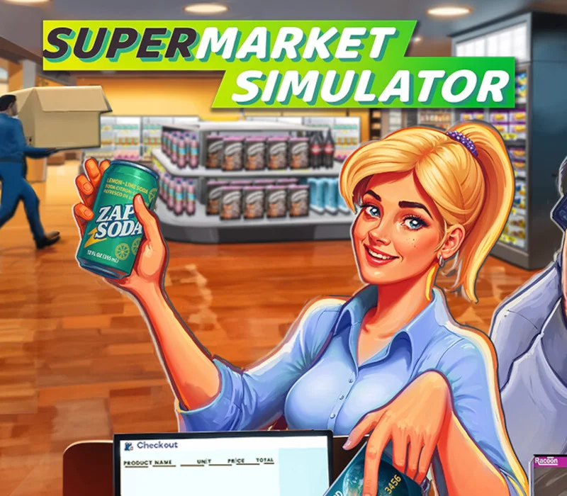 Supermarket Simulator cover of a first-person grocery shop