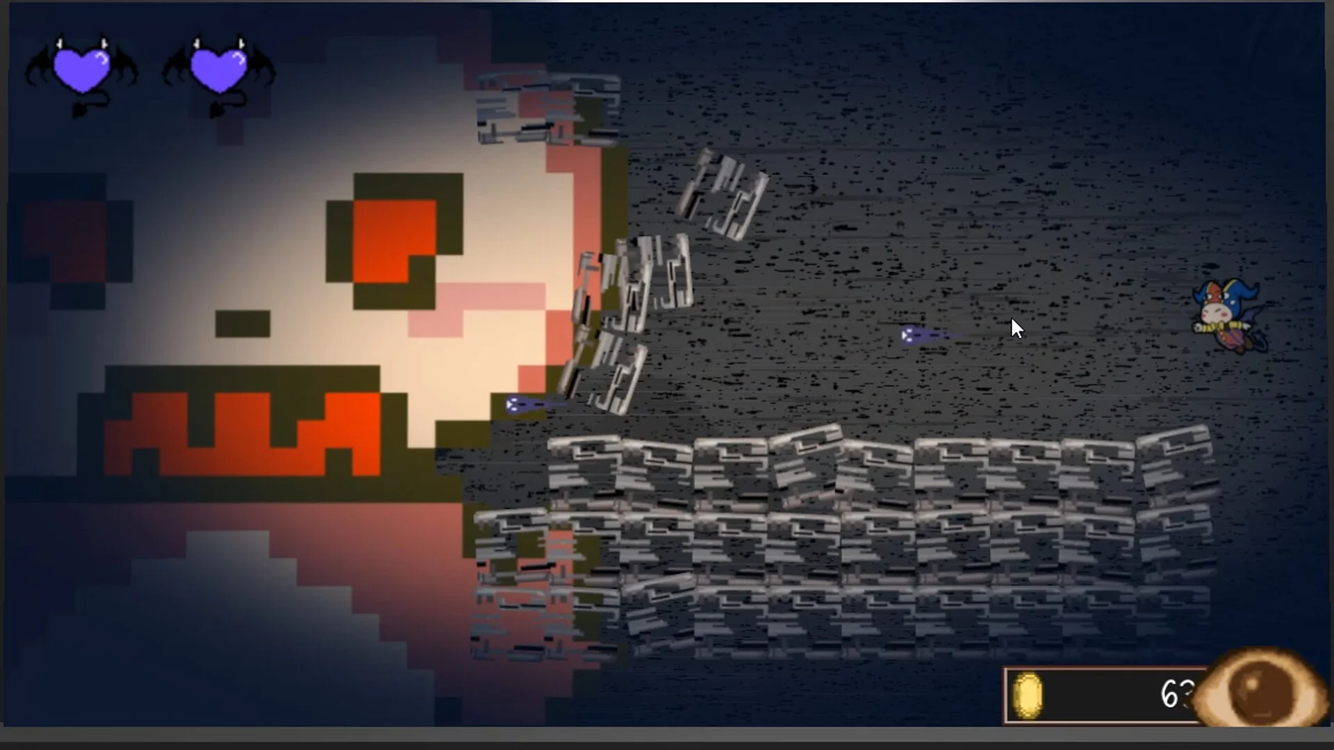 GLiTCHiA Windows Steam keyboard-only option in a glitch maze
