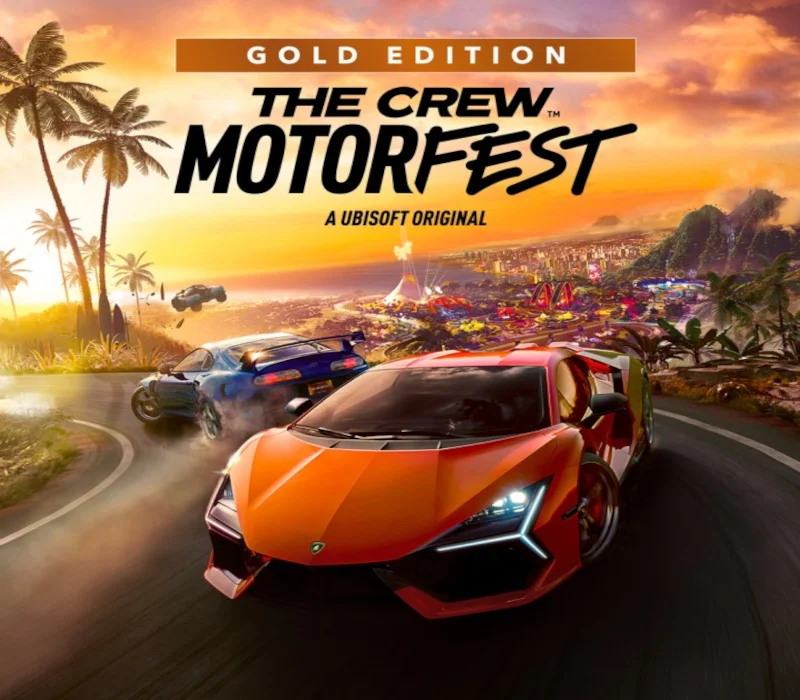 The Crew Motorfest Gold cover, Hawaii playlist on a coastal highway