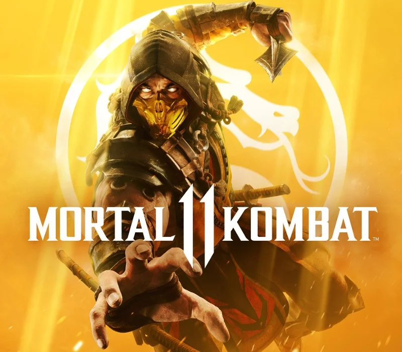 Mortal Kombat 11 cover with Scorpion reaching forward