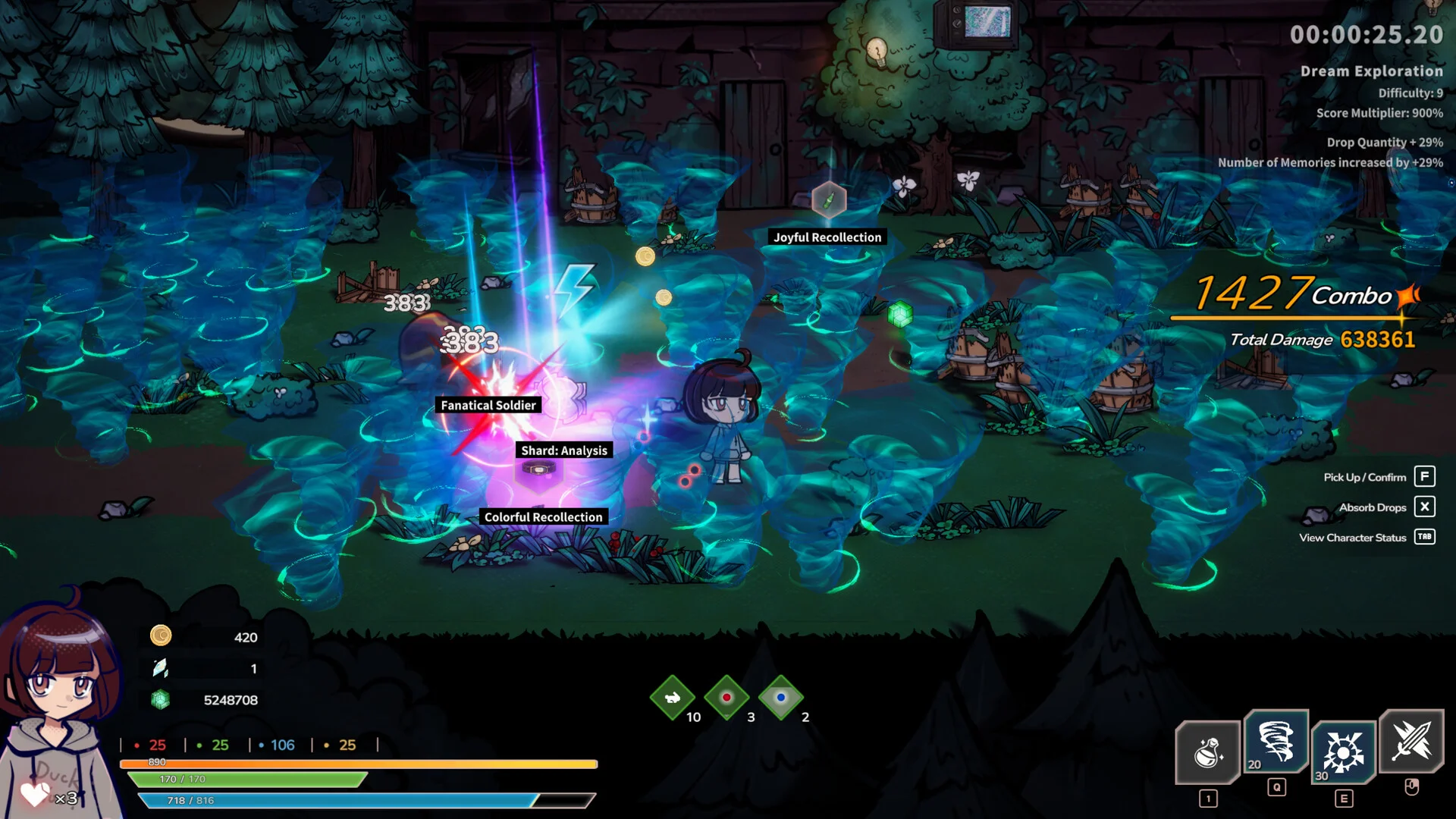 DreamEcho top-down combinative combat