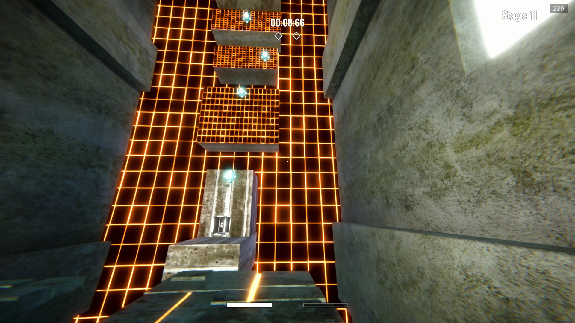 The Confinement pad on a precision platform