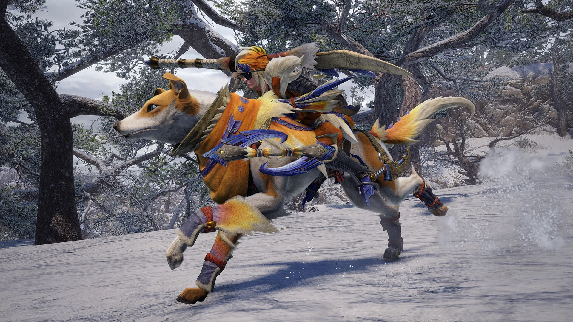 Monster Hunter Rise Wirebug traversal around Kamura maps