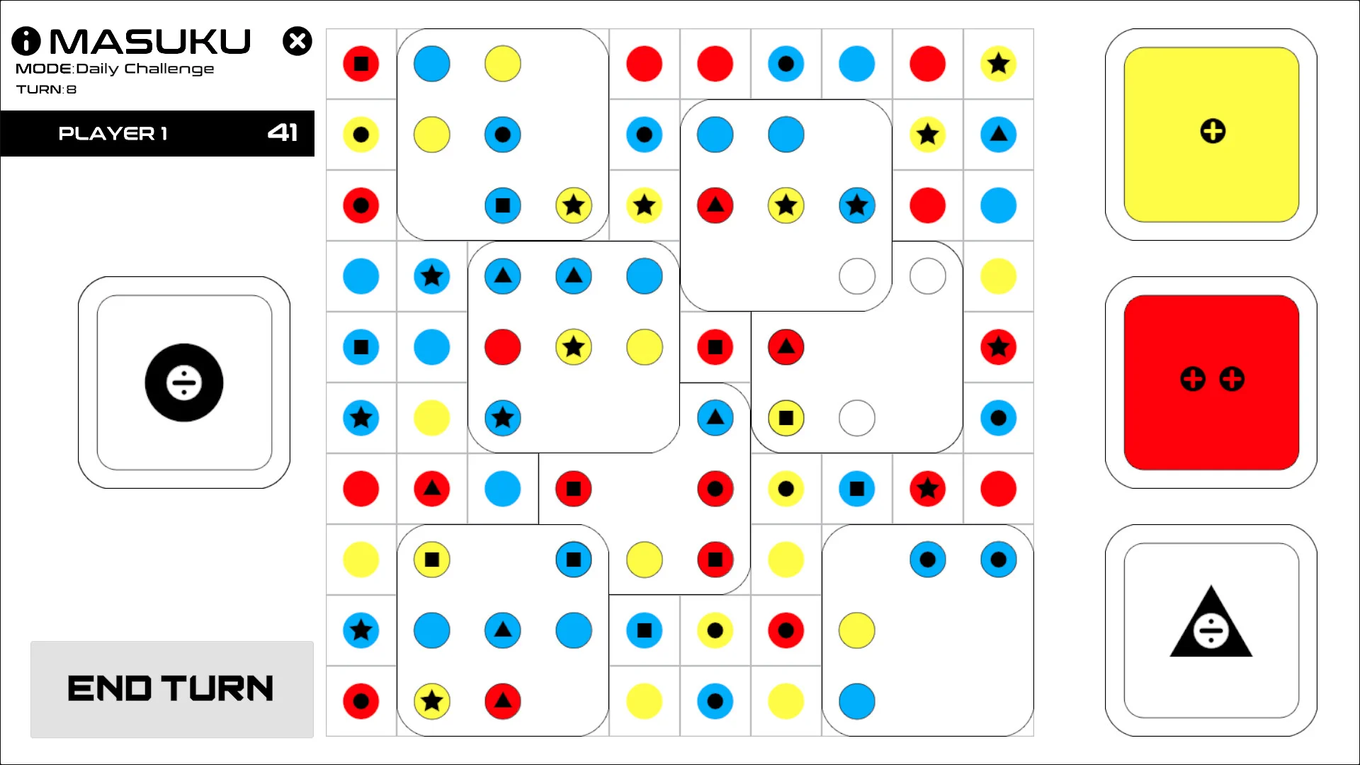 MASUKU extra abstract card table screenshot