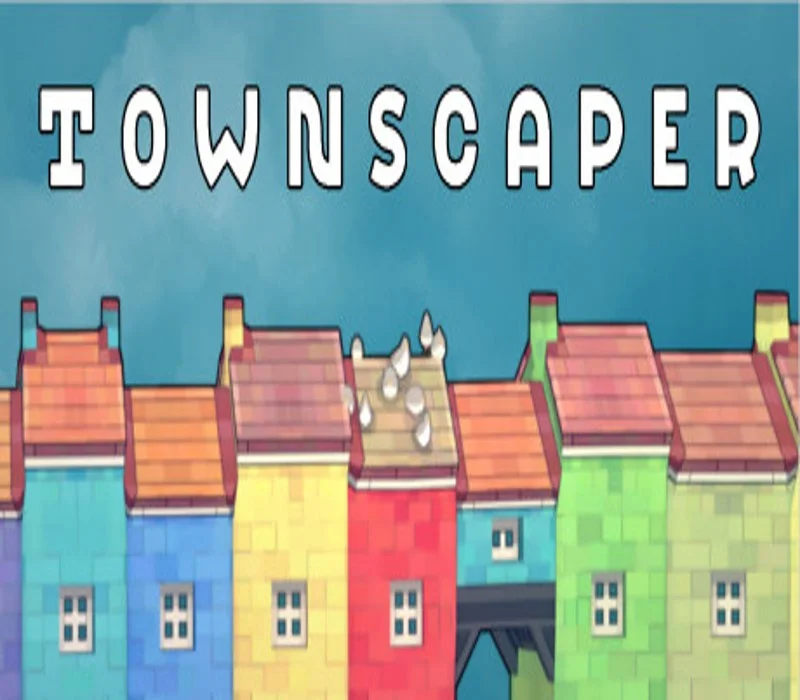 Townscaper pastoral garden grown from placed housing blocks
