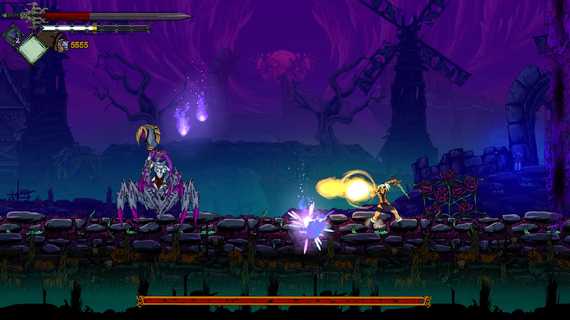 Barbarian Saga 2D Metroidvania chamber screenshot