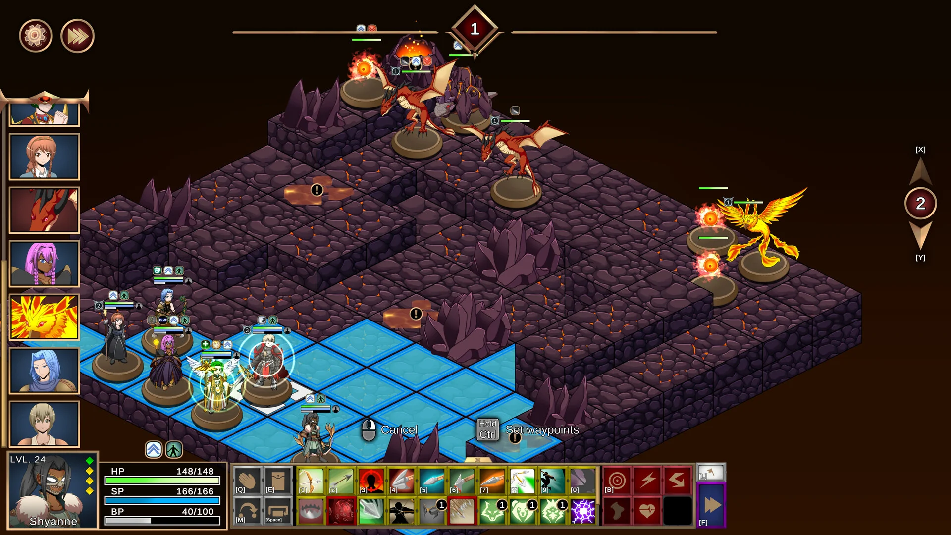 Our Adventurer Guild grid battle Bravery System