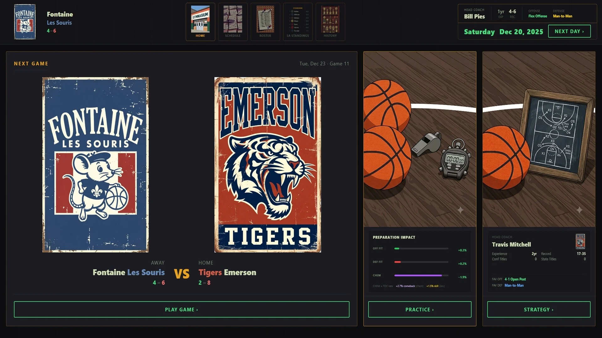 American High School Basketball Dynasty 5A climb