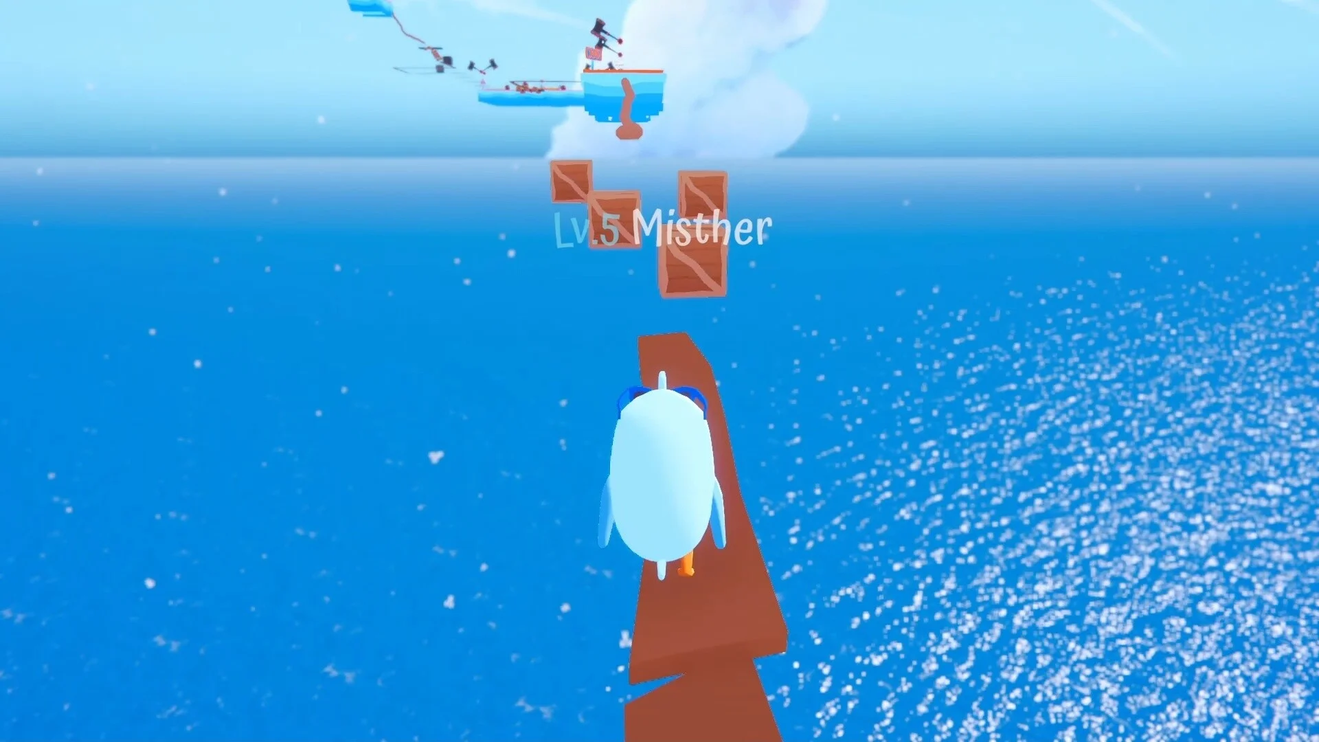 A Game About Penguins sliding ice hills and fishing in snowy water