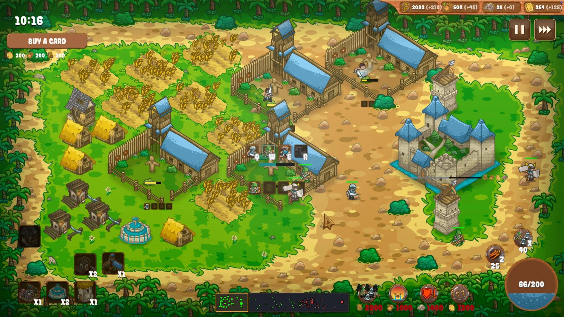 Kingdoms vs Zombies random run upgrades