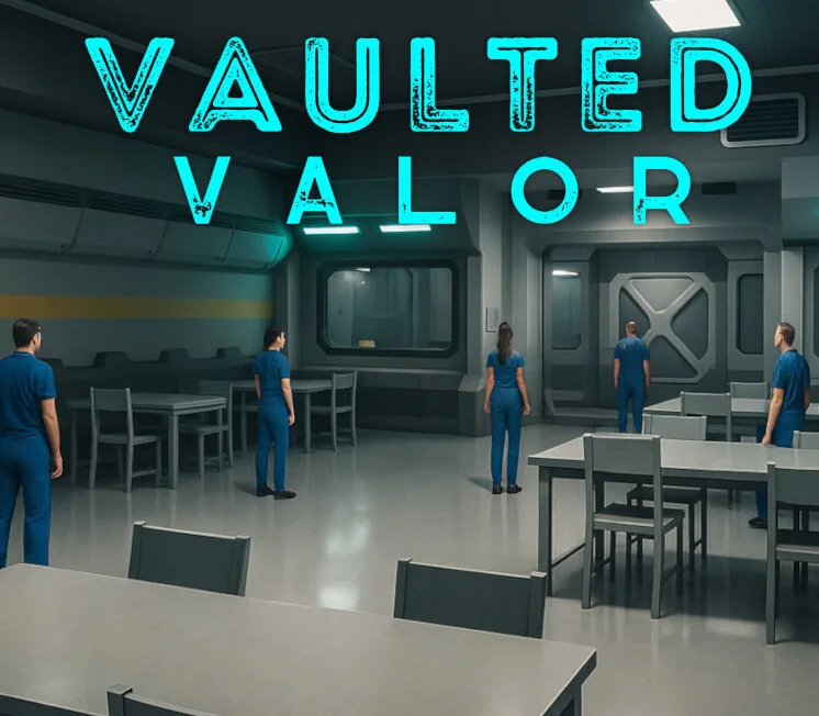 Vaulted Valor cover art, Vast Games post-apocalyptic vault RPG