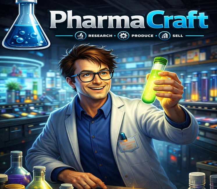 Pharma Craft Steam cover, laboratory craft sim on Windows