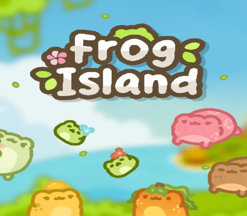 Frog Island cover art, cozy frog creature-collector island sim