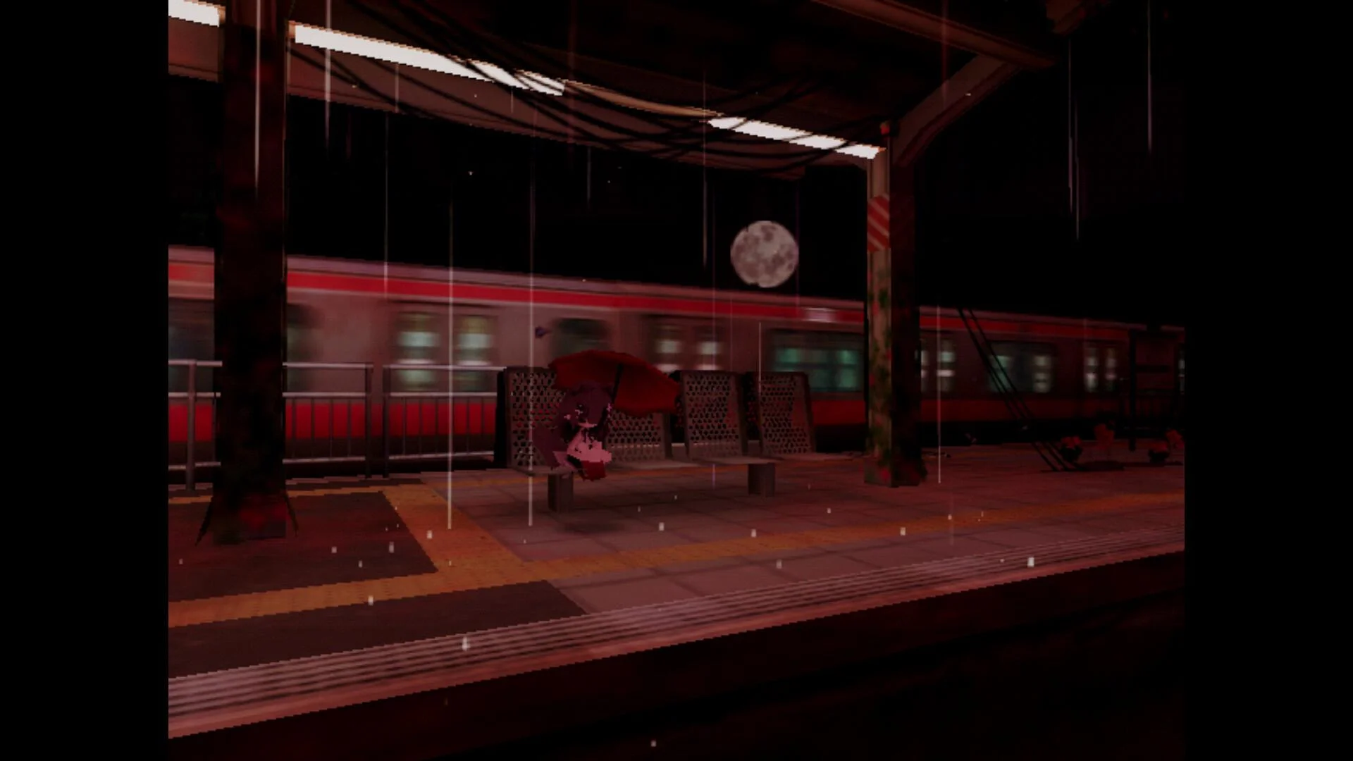 nophenia pause-menu camera in a liminal hall