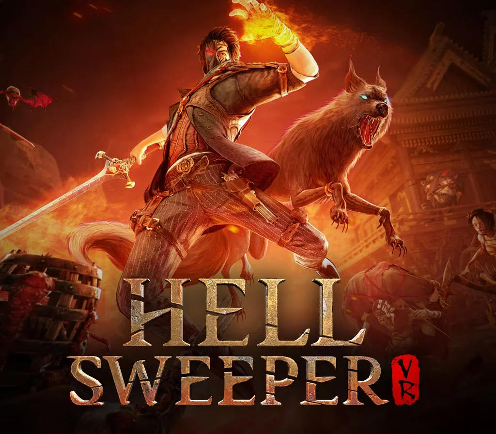 Hellsweeper VR cover, first-person underworld combat