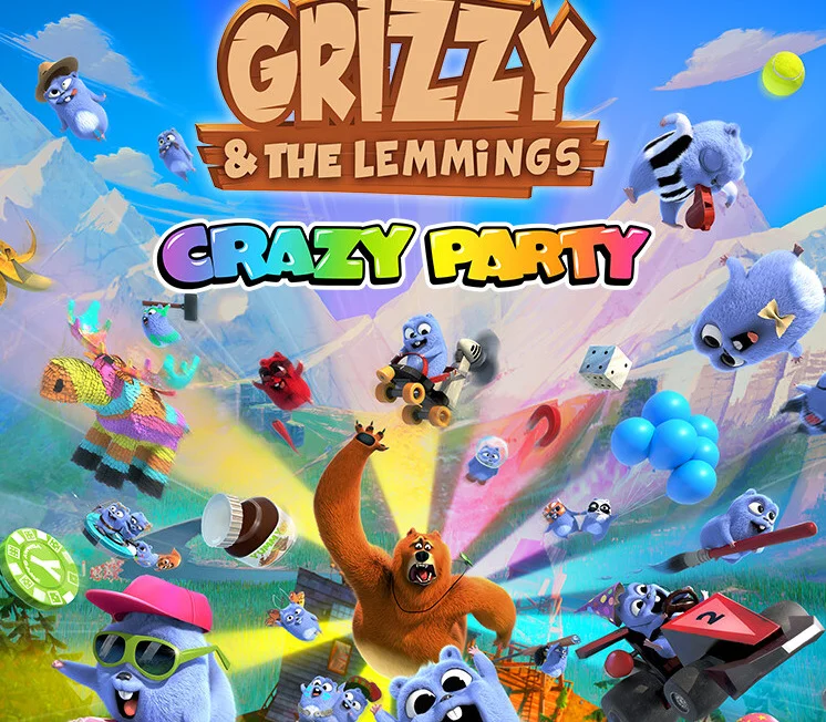 Grizzy and the Lemmings Crazy Party Xbox cover Global