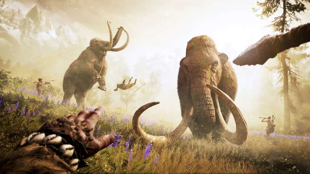 Far Cry Primal sabretooth hunt in a mammoth valley