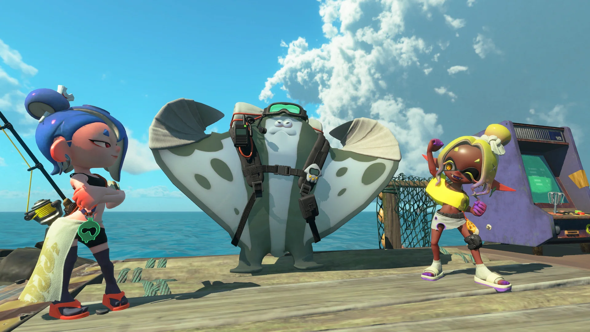 Splatoon Raiders Switch 2 mechanical gadgets and splat weapons kit