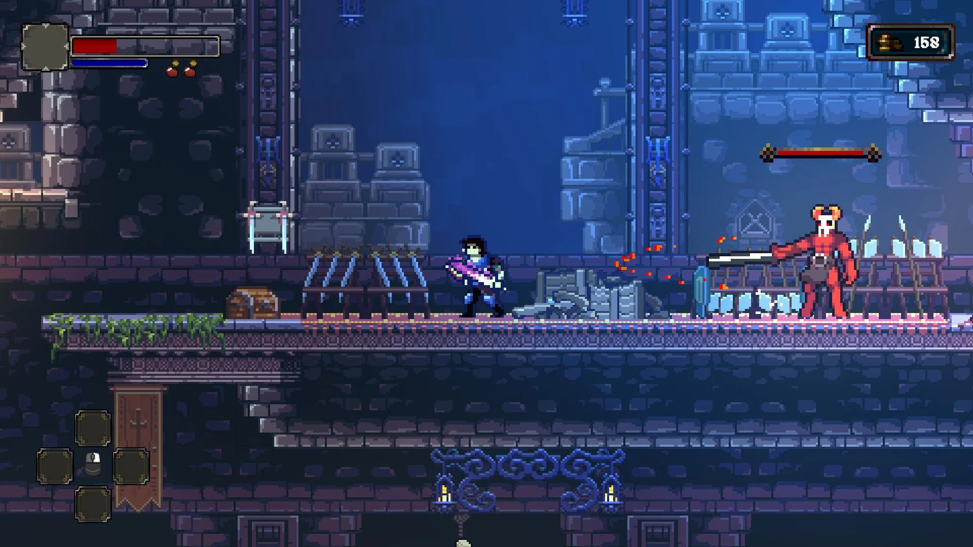 Crown Of Silence Nyro Interactive Souls-like 2D action RPG scene