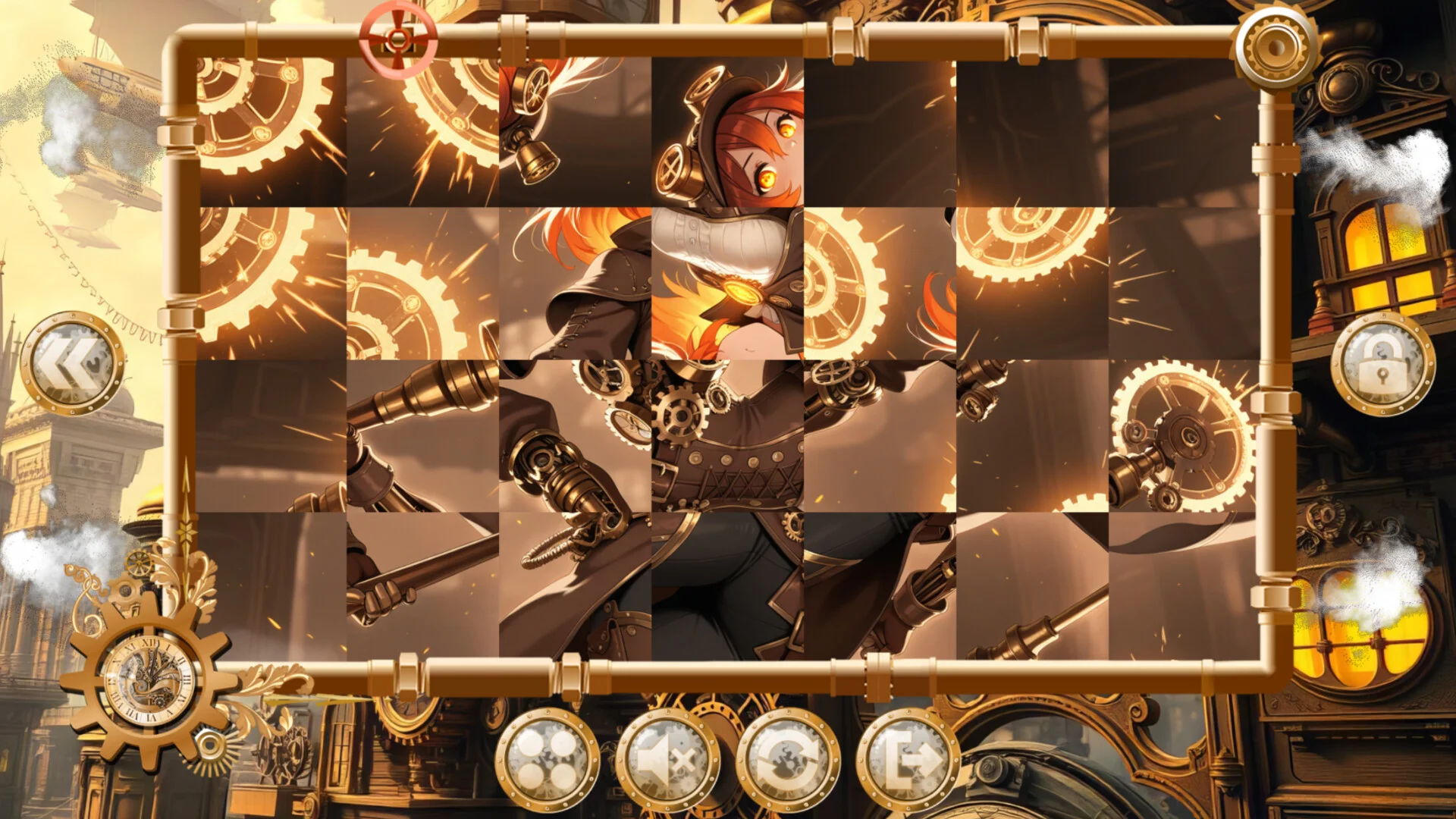 Chronime Puzzle Girls completed artwork unlocking the next Chronime scene