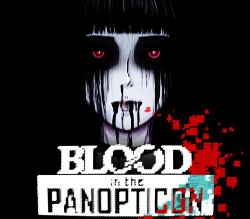 Blood in the Panopticon cover art, SIS STYLE ASCII bullet hell RPG