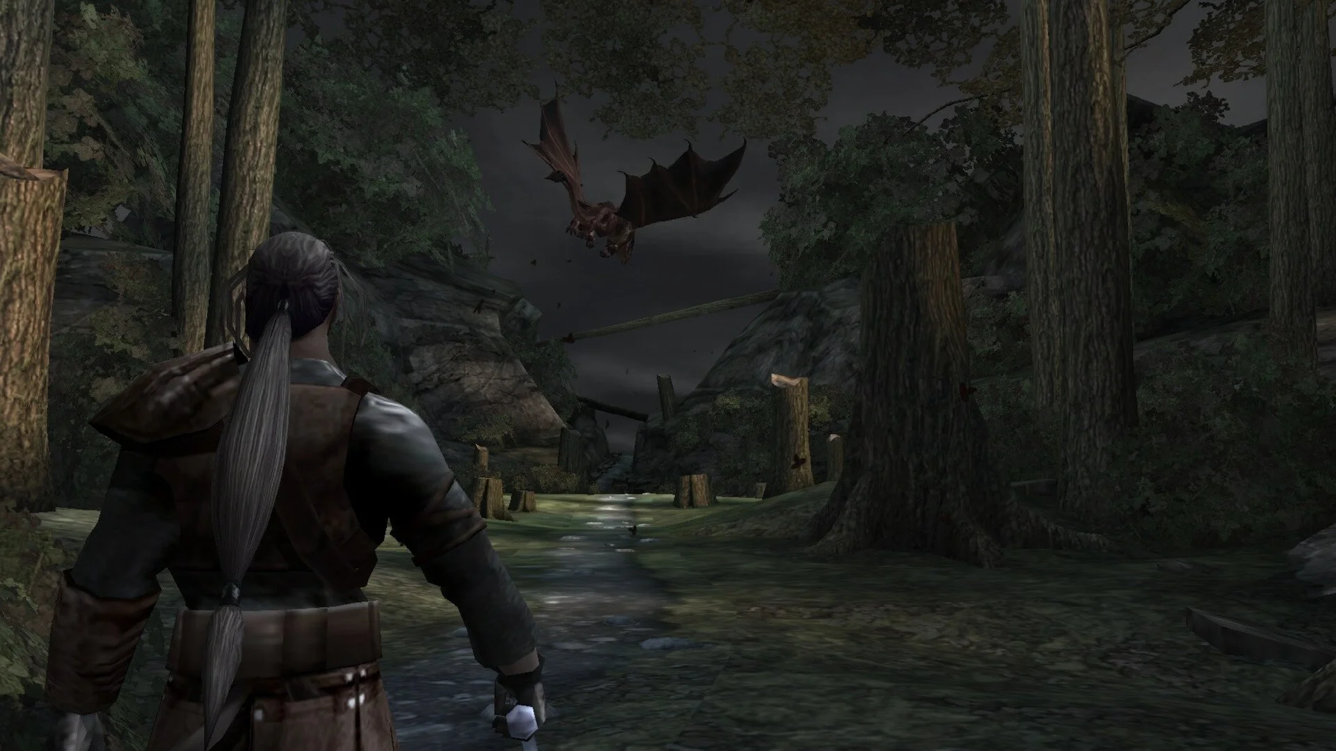 Forgotten Realms Demon Stone in-game party of three heroes