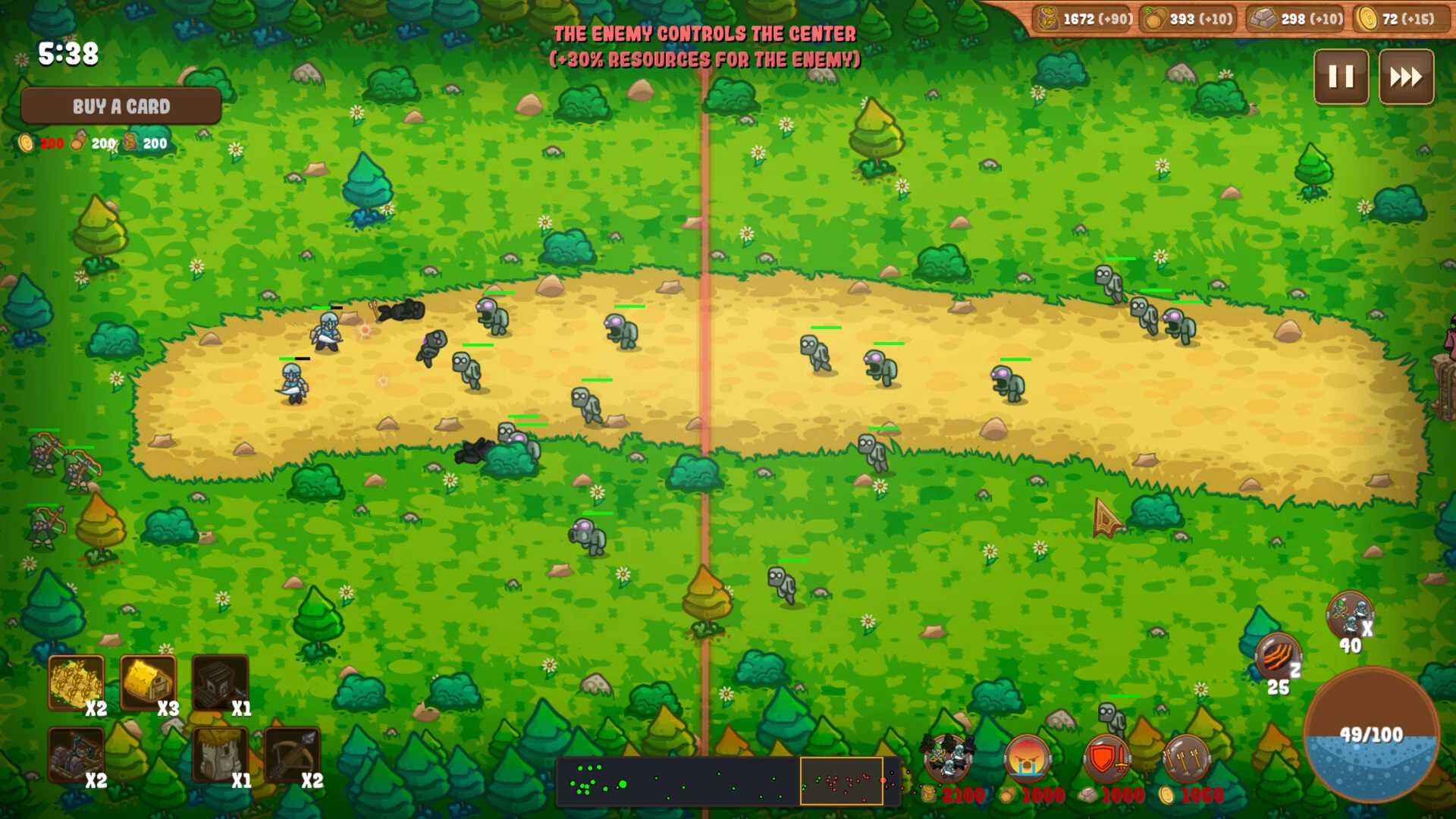 Kingdoms vs Zombies army versus army battle
