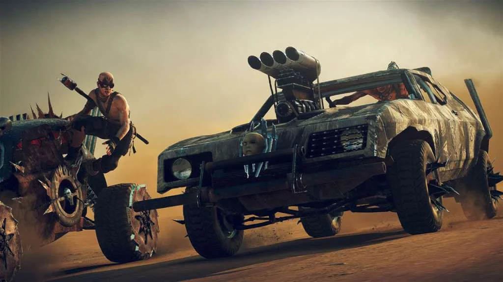 Mad Max third-person scavenging through Wasteland camps