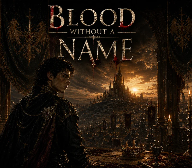 Blood Without a Name cover art, Forgeborn dark fantasy political life sim