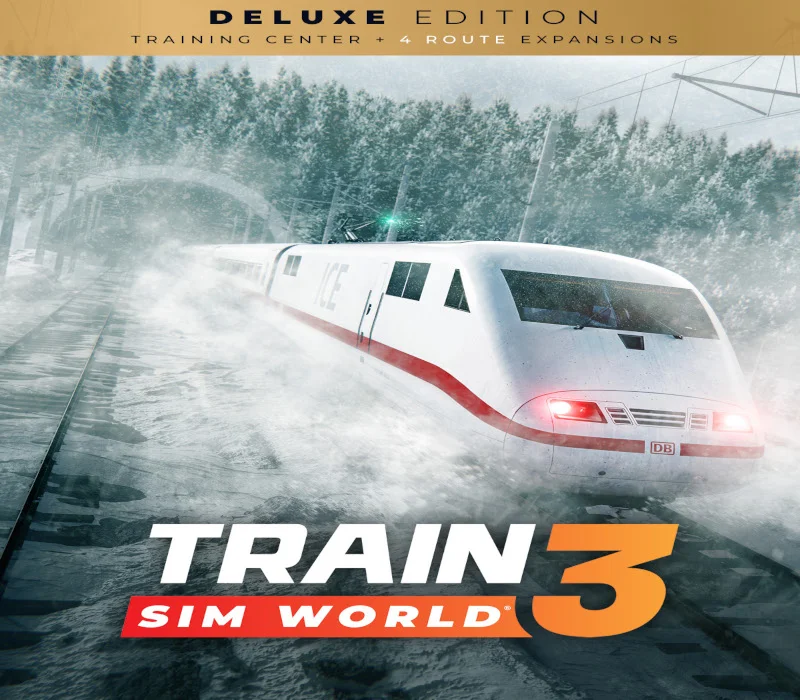 Train Sim World 3 Deluxe EU cover, cab view on a named Deluxe route