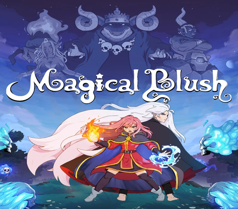Magical Blush cover art, Alkacer elemental Metroidvania action-adventure