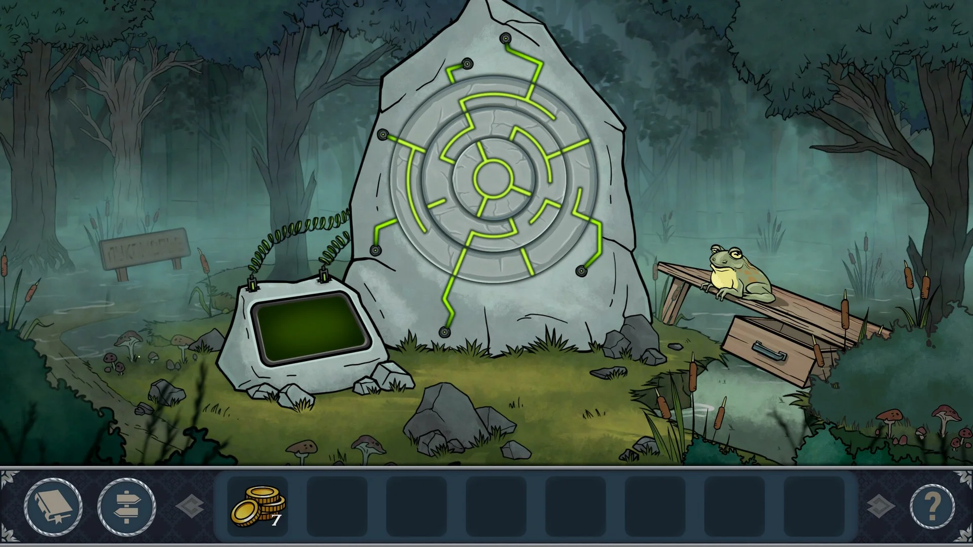 Midnight Swamp Nintendo gingerbread witch potion brewing
