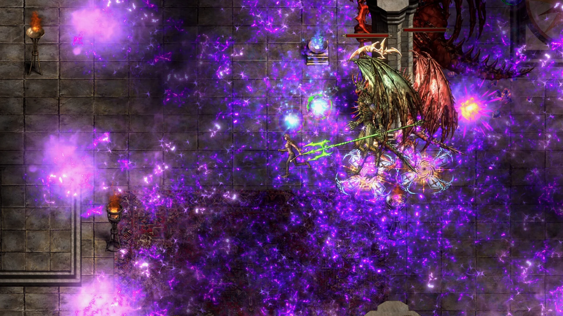 Shadow Dungeon retro dark fantasy action RPG scene
