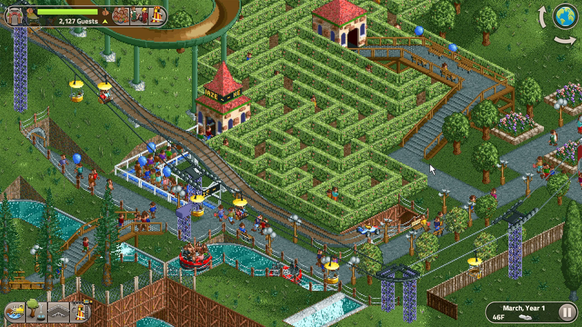 RollerCoaster Tycoon Classic guests Nintendo Switch 2