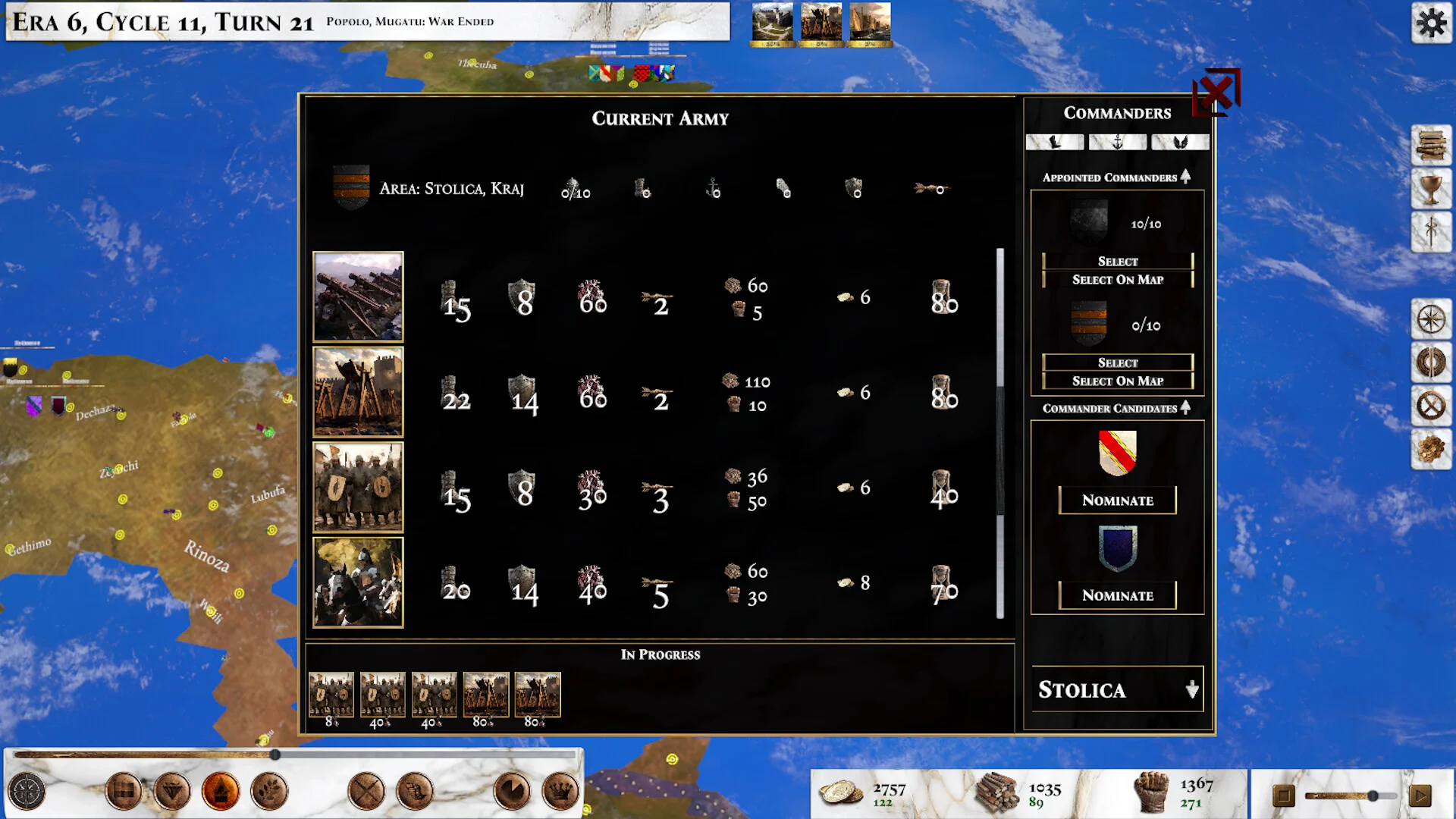 Eon Empires war diplomacy trade Steam